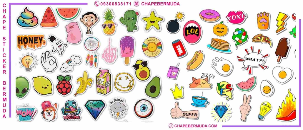 چاپ استیکر با طرح دلخواه به صورت سفارشی و ارزان