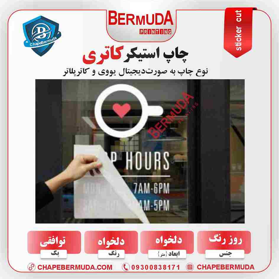 استیکر کاتری روزرنگ بدون پس‌زمینه با برش دقیق